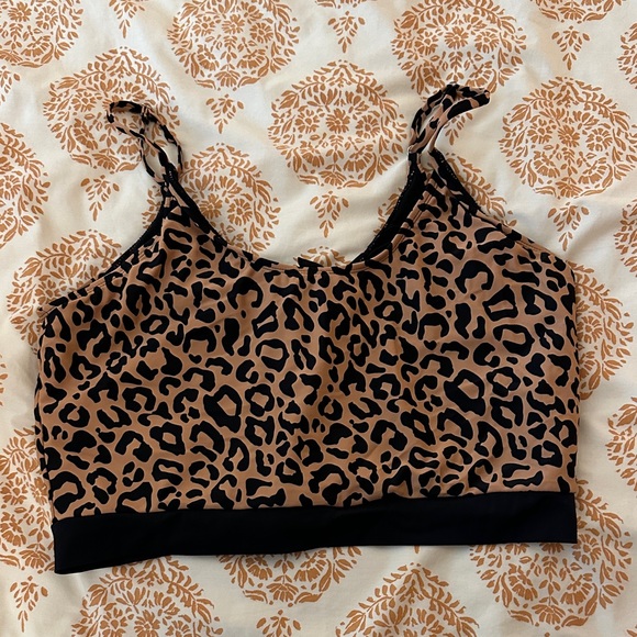 Leopard Print Women's Bikini Top - Picture 1 of 4